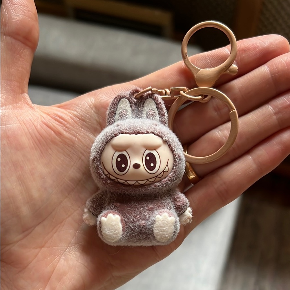 Small Labubu Secret Flocked Keychain